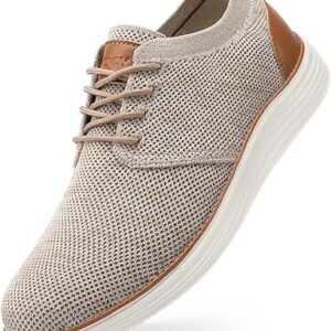 VILOCY Men's Fashion Dress Sneakers Casual Walking Shoes Business Oxfords Comfortable Breathable Lightweight Tennis